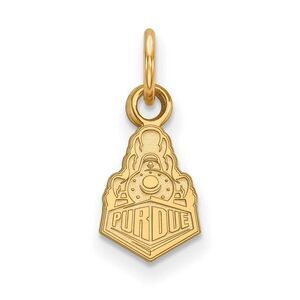 14k Yellow Gold Purdue XS (Tiny) Logo Charm or Pendant